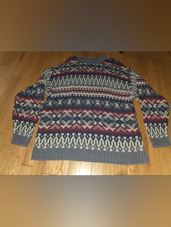 Abercrombie & Fitch Other - VINTAGE Y2K ABERCROMBIE & FITCH Men's Multicolor Fair Isle Crewneck Sweater XL
